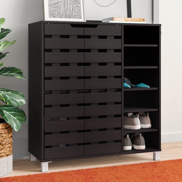 12 pair shoe storage cabinet wayfair